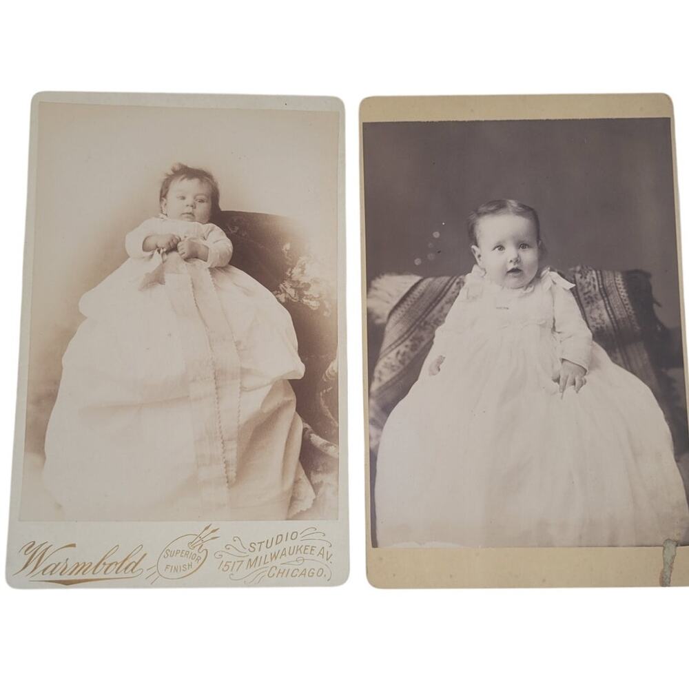 Antique Cabinet Card Photos Baby‎ Portrait Victorian Ephemera Lot
